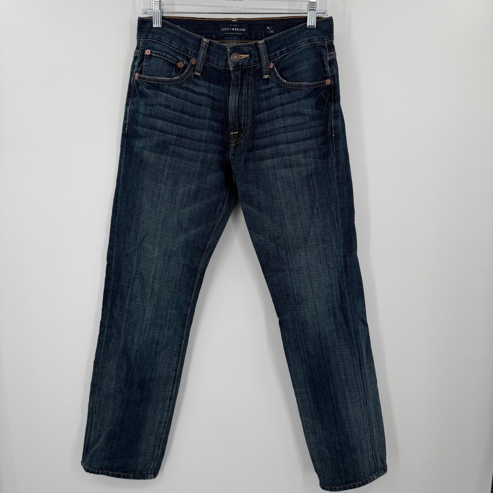 Lucky Brand 221 Straight Leg Mens Jeans Dark Wash Denim 28x30